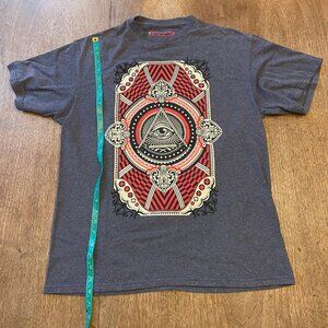 Blue / Gray Men's Large Tony Hawk T-Shirt